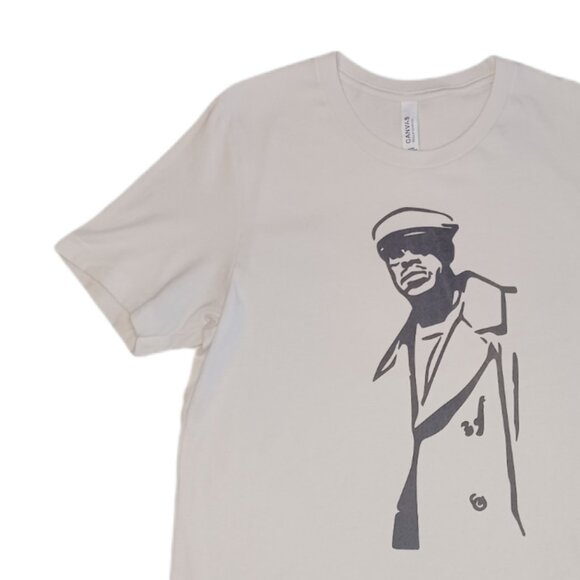 Guru Gang Starr Mens Medium T Shirt Cream Short Sleeve Graphic Hip Hop Tee - Picture 4 of 6